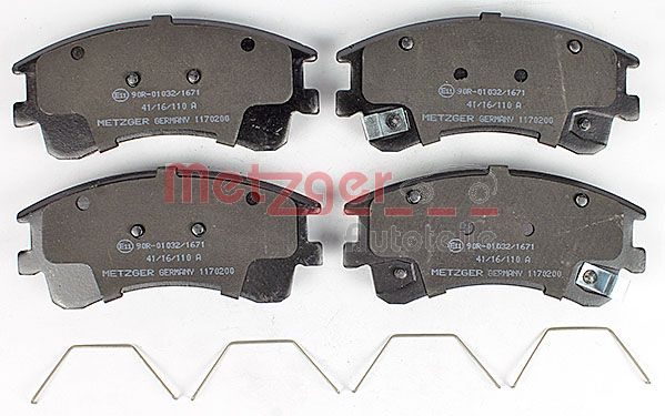 METZGER 1170200 Bremsbelagsatz, Scheibenbremse